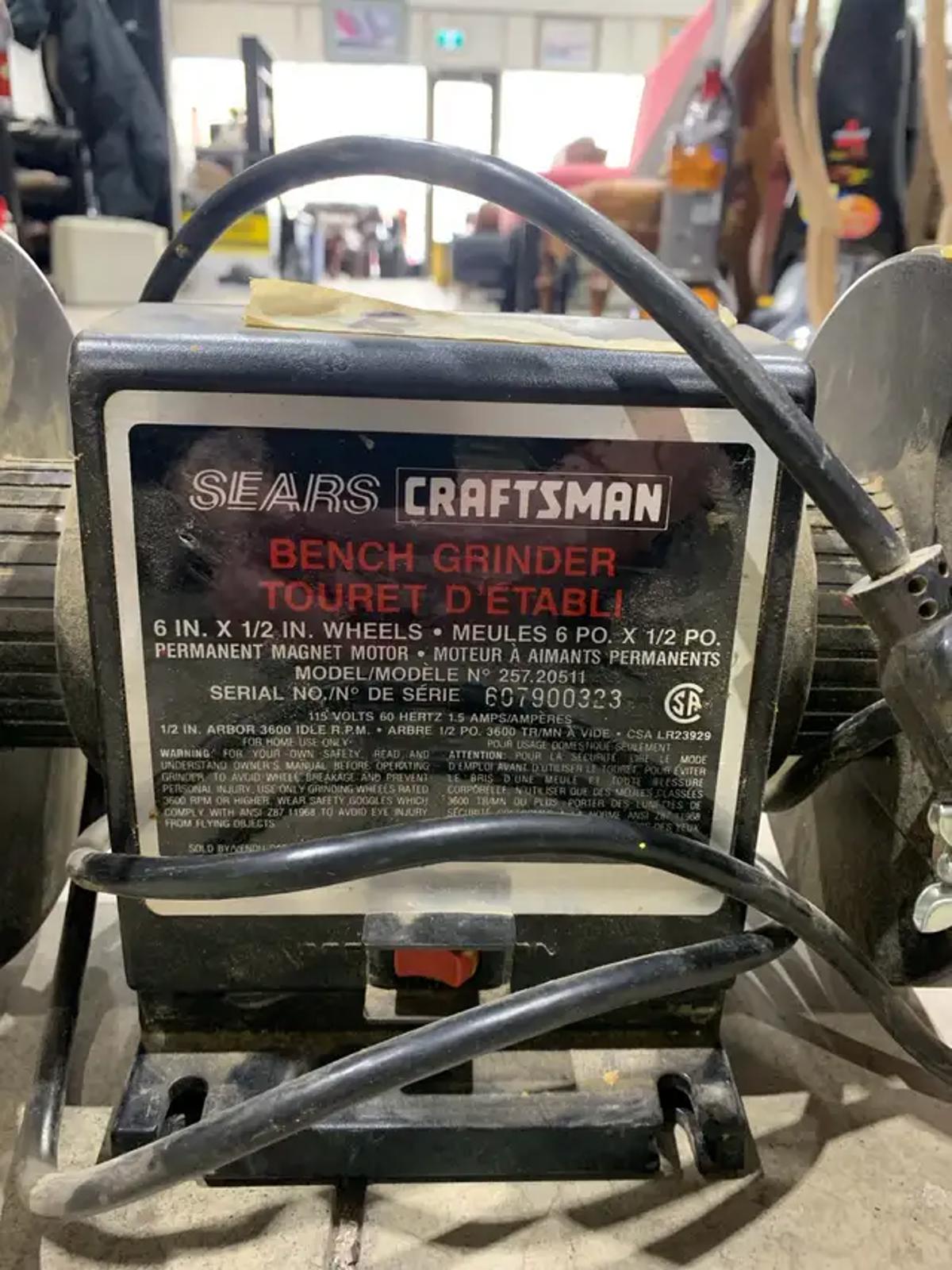 Craftsman Bench Grinder
