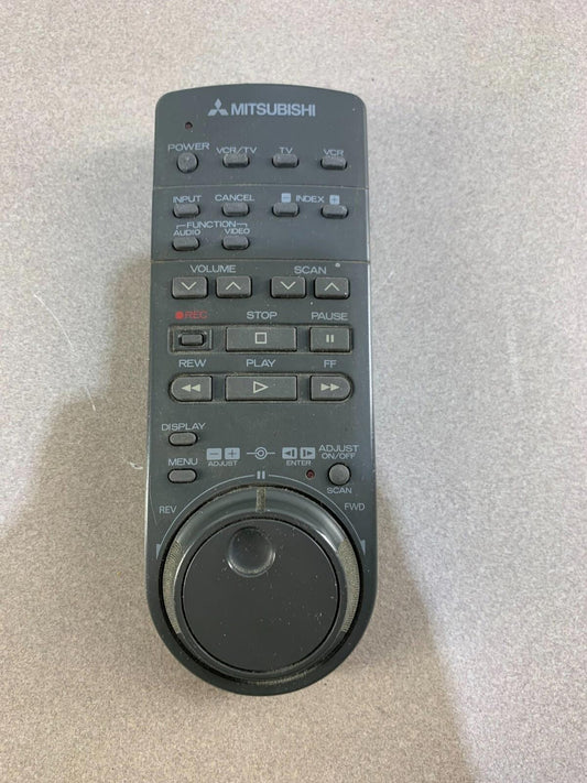 Mitsubishi VCR TV VHS Player Remote Control w/Jog Wheel Dial Shuttle
