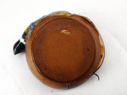Vintage Longchamp Quail Ashtray - Leather Bottom, Made In France - Rare