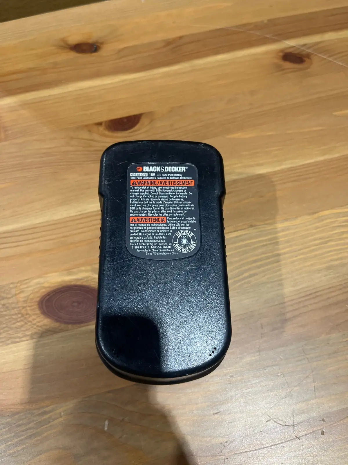 black&decker 18v single source battery
