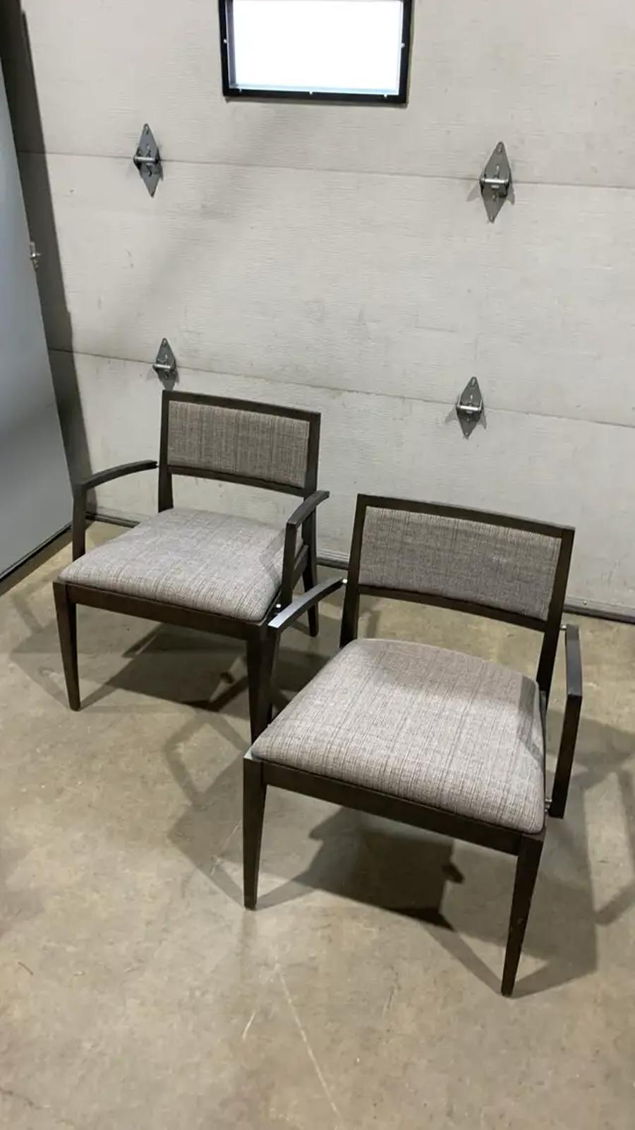 Modern Dark Brown set of 2 of Chairs