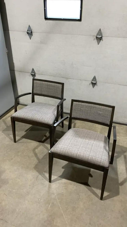 Modern Dark Brown set of 2 of Chairs