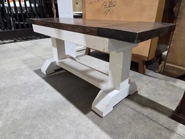 Rustic Solid Wooden Bench