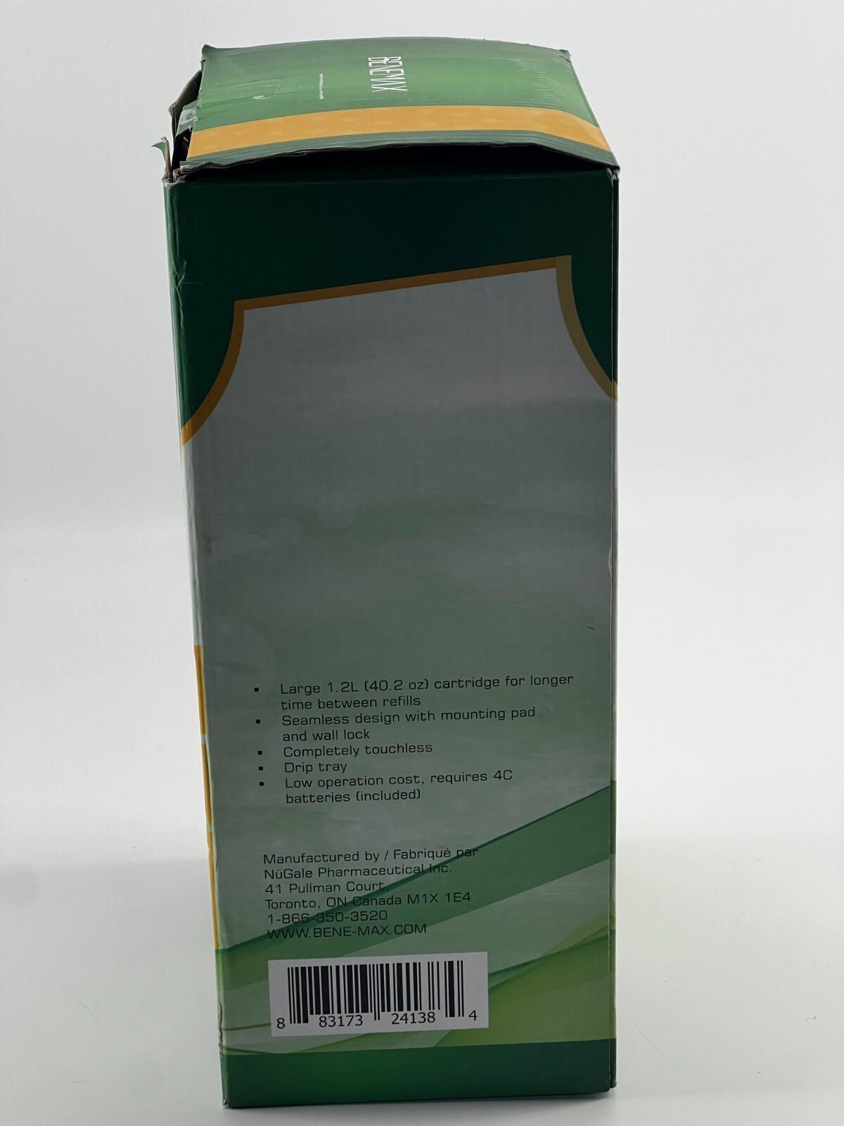 benemax automatic hand sanitizer dispenser 1.2L - Open box