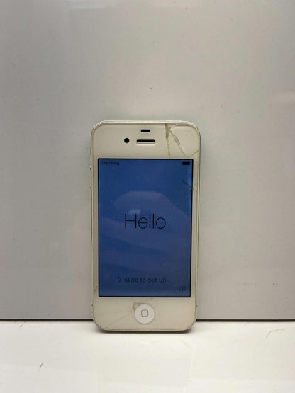 iPhone 4 White Cracked Screen