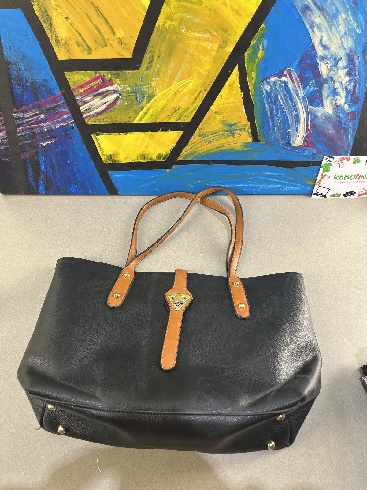 Black and Tan 2 in 1 Tote Bag