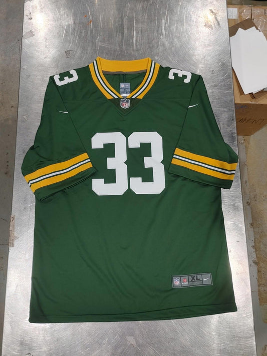 Excellent Condition NFL 33 Aaron Jones Nike XL Jersey Green Bay Packers