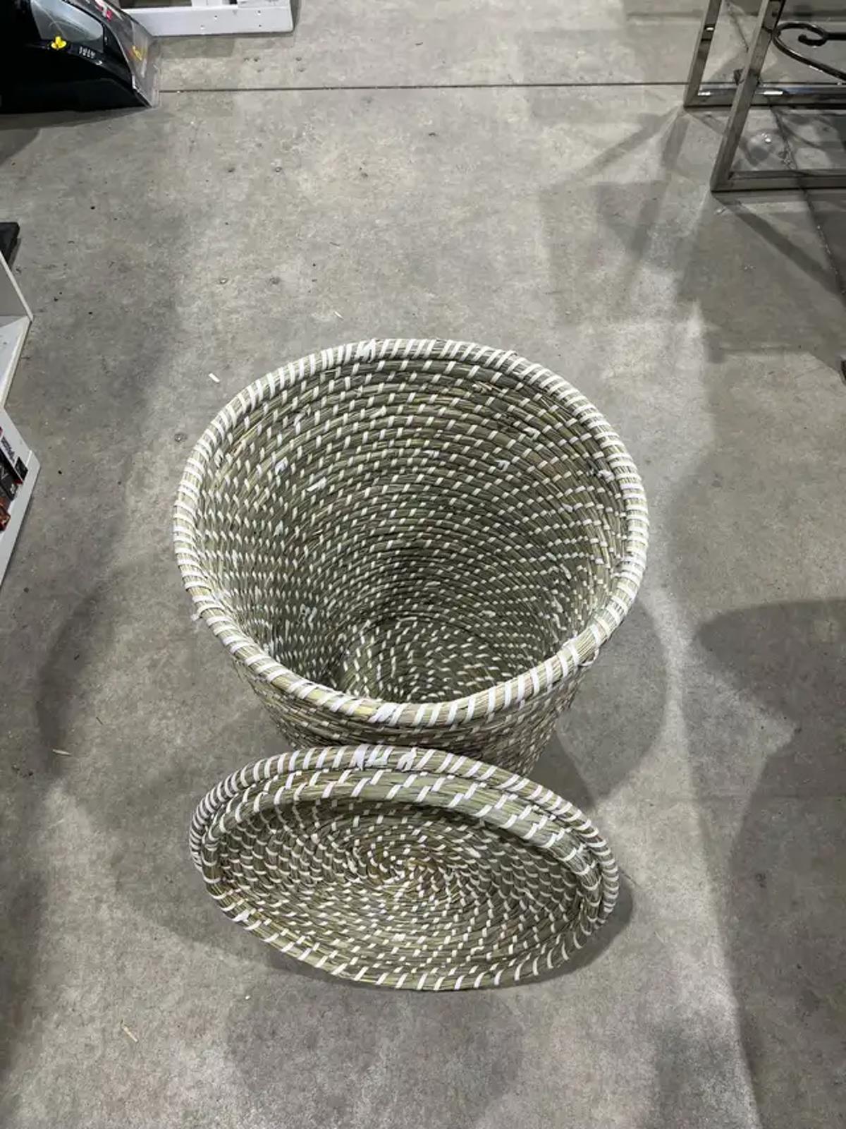 Boho Basket with Lid (Large)