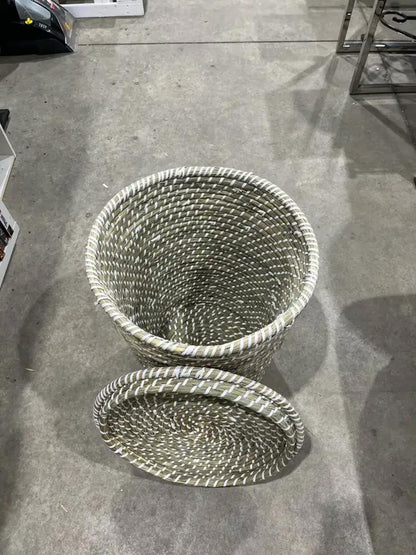Boho Basket with Lid (Large)