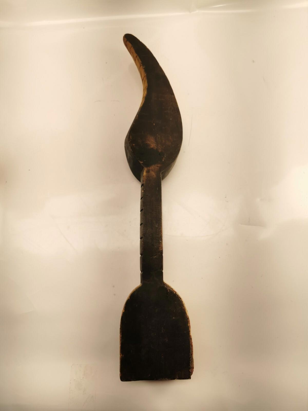 Abstract Sese Wood Sculpture from Ghana