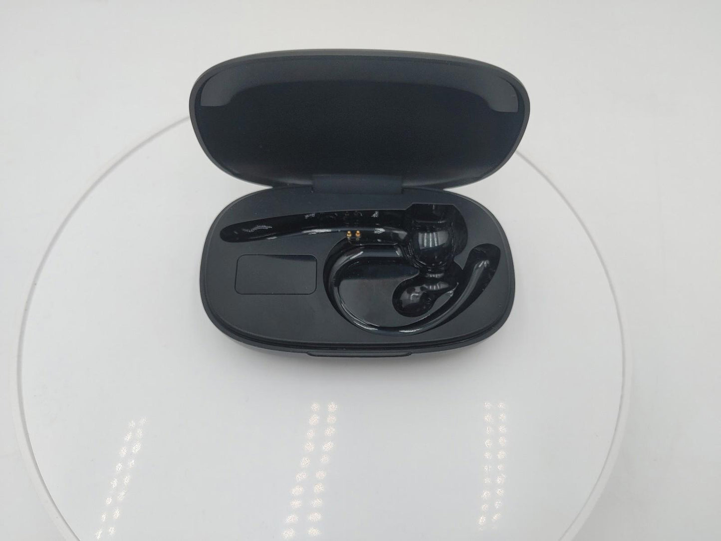 Good Condition Earpiece Headset Microphone Left or Right Black Tested Working