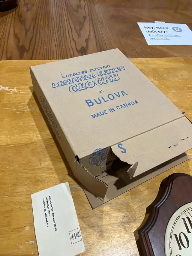 Vintage new Bulova Clock