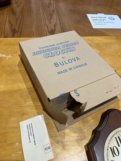 Vintage new Bulova Clock