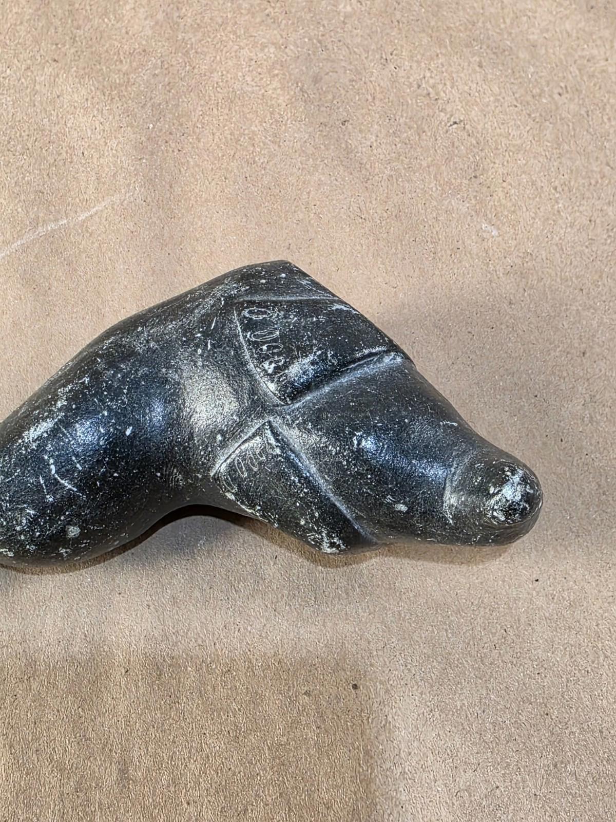 Vintage Inuit Art Eskimo hand carved Seal