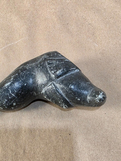 Vintage Inuit Art Eskimo hand carved Seal