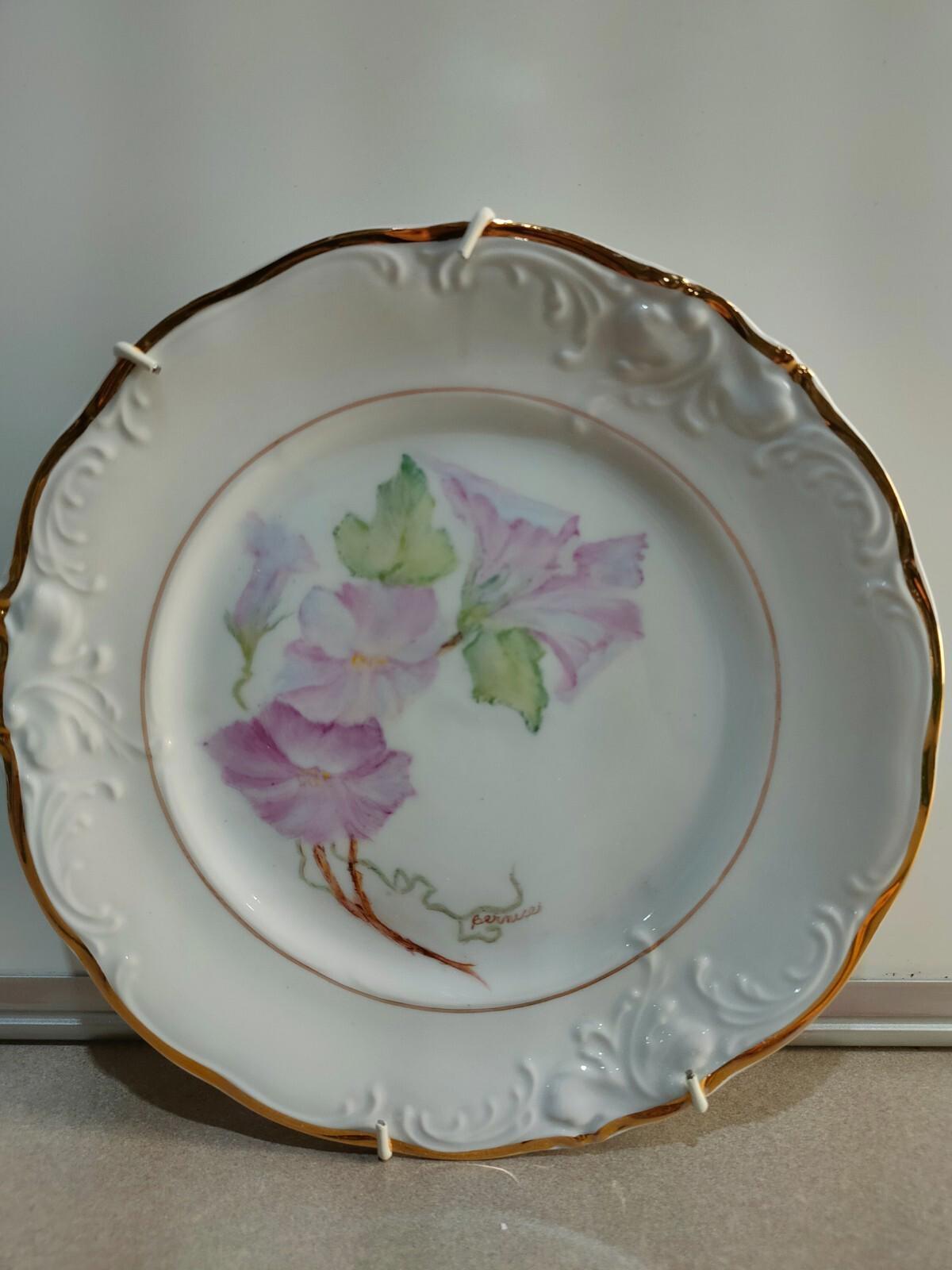 Hand Painted plates by Bernice