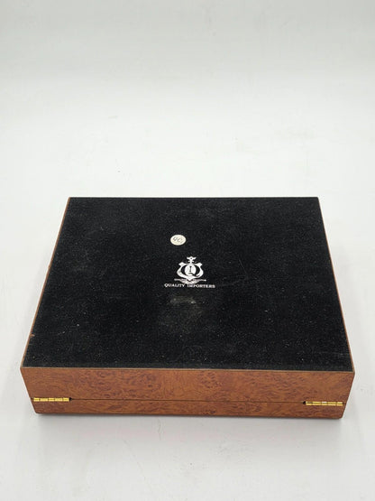 Quality Importers Trading Co Humidor Supreme Brown Wood Cigar Storage Box