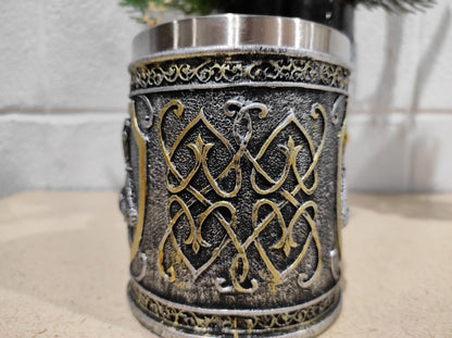 Ebros Medieval Crusader Knight Of The Cross Mug Armor Suit Large Tankard Mug