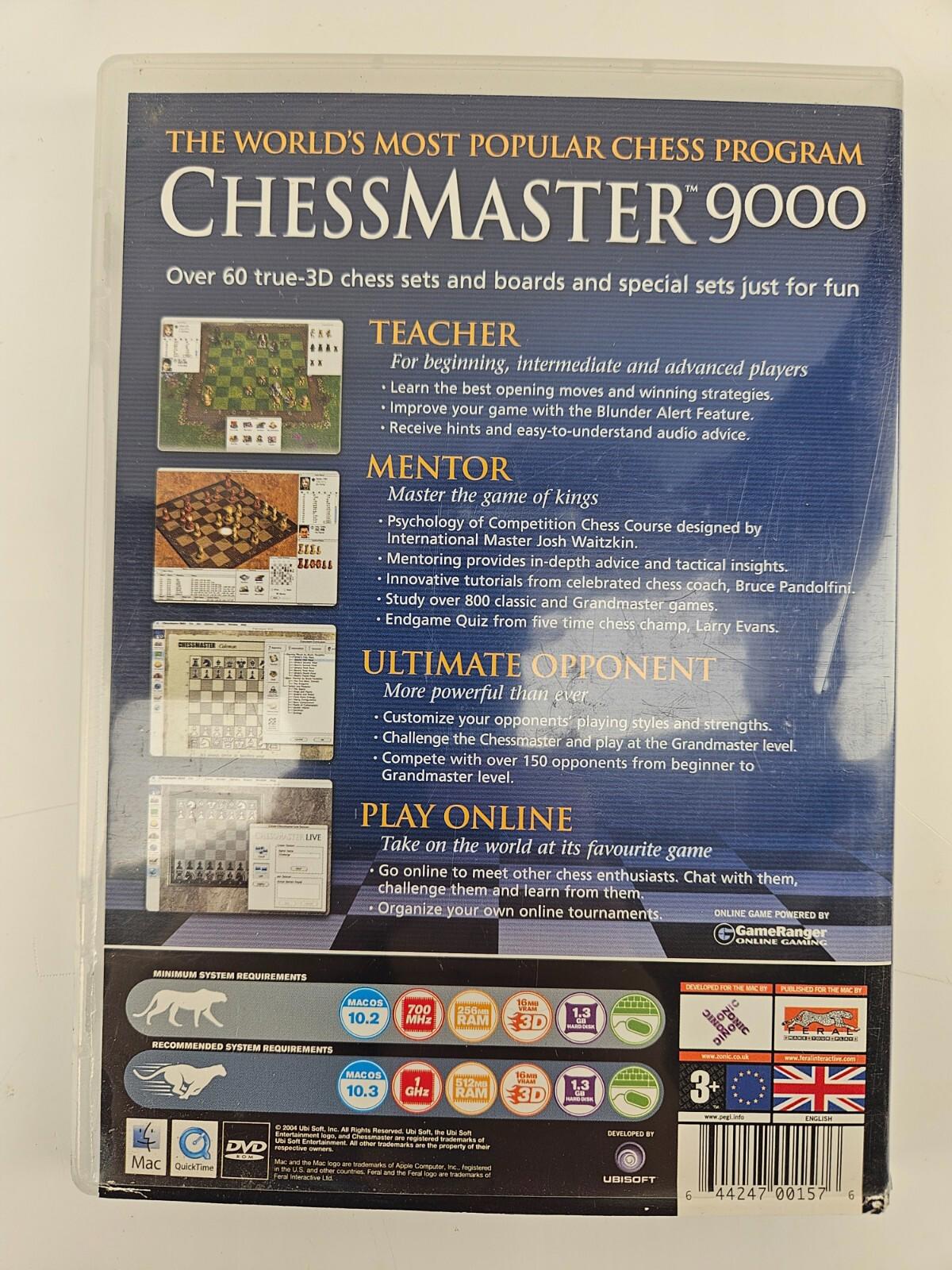 Chessmaster 9000 DVD-Rom Mac