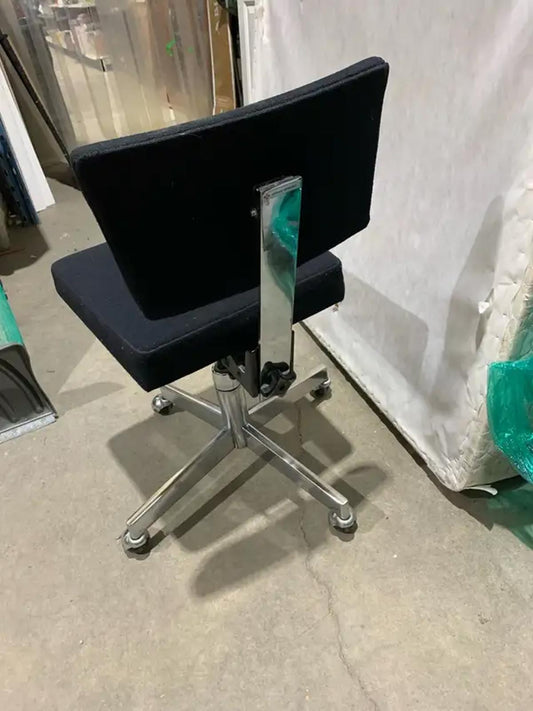 Retro Black Ball Wheeled Office Chair