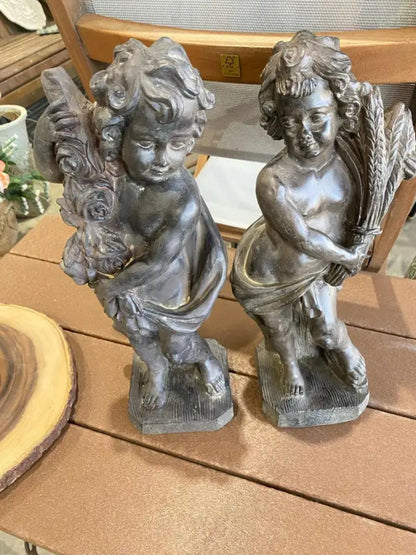 Vintage pair of Borghese Cherub Figurines