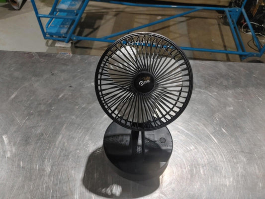 Good Condition POM Peace Of Mind Portable USB Fan Model F2G-22 Black Working