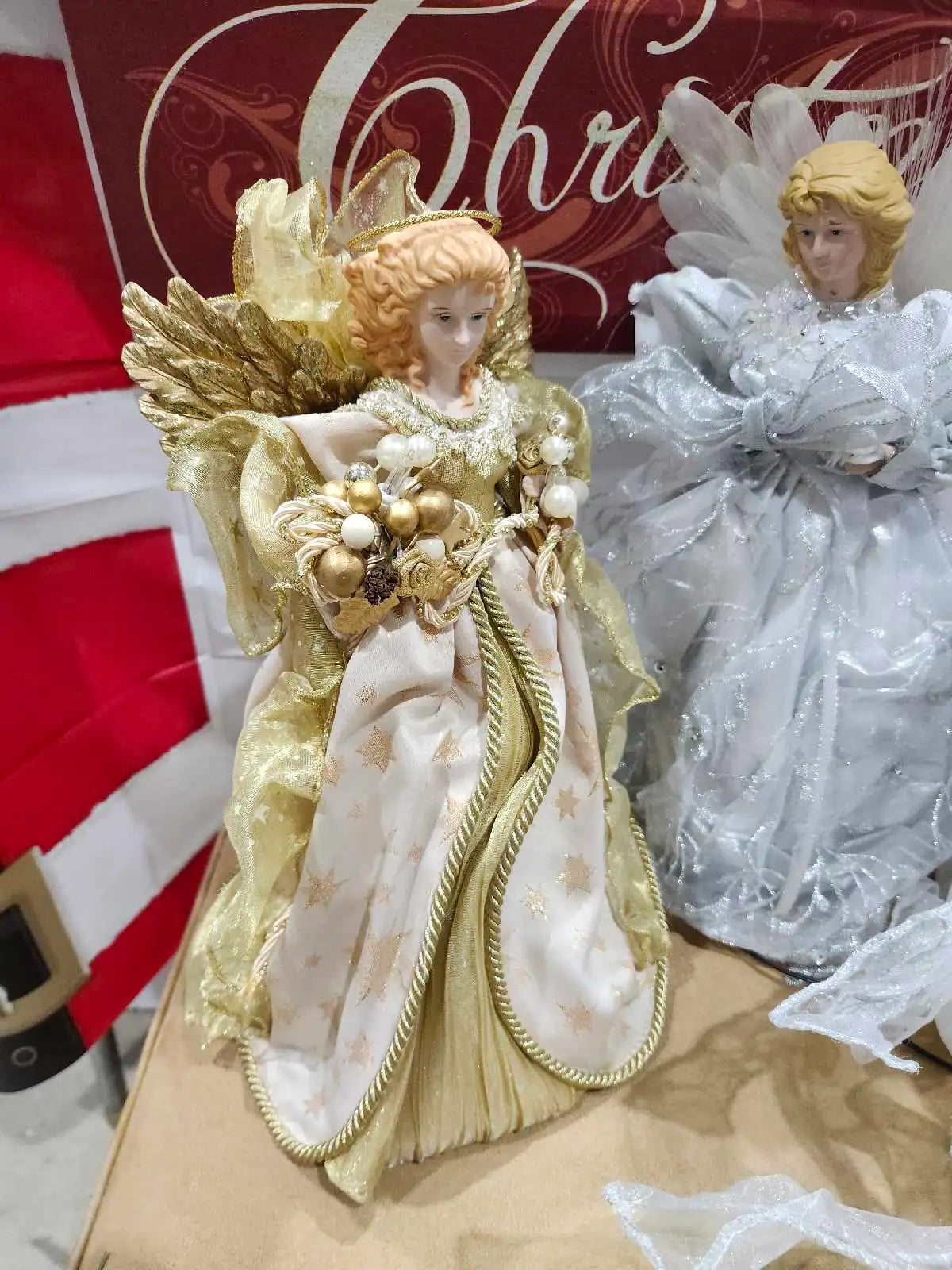 Angel Christmas Tree Topper Decorations - 3 Available