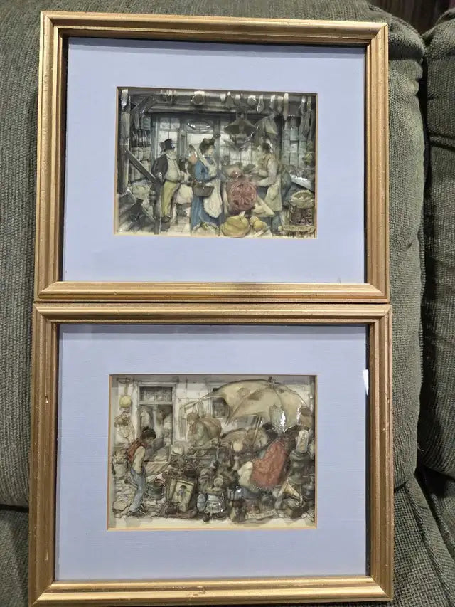 Anton Pieck 3D Wooden Art - 1966