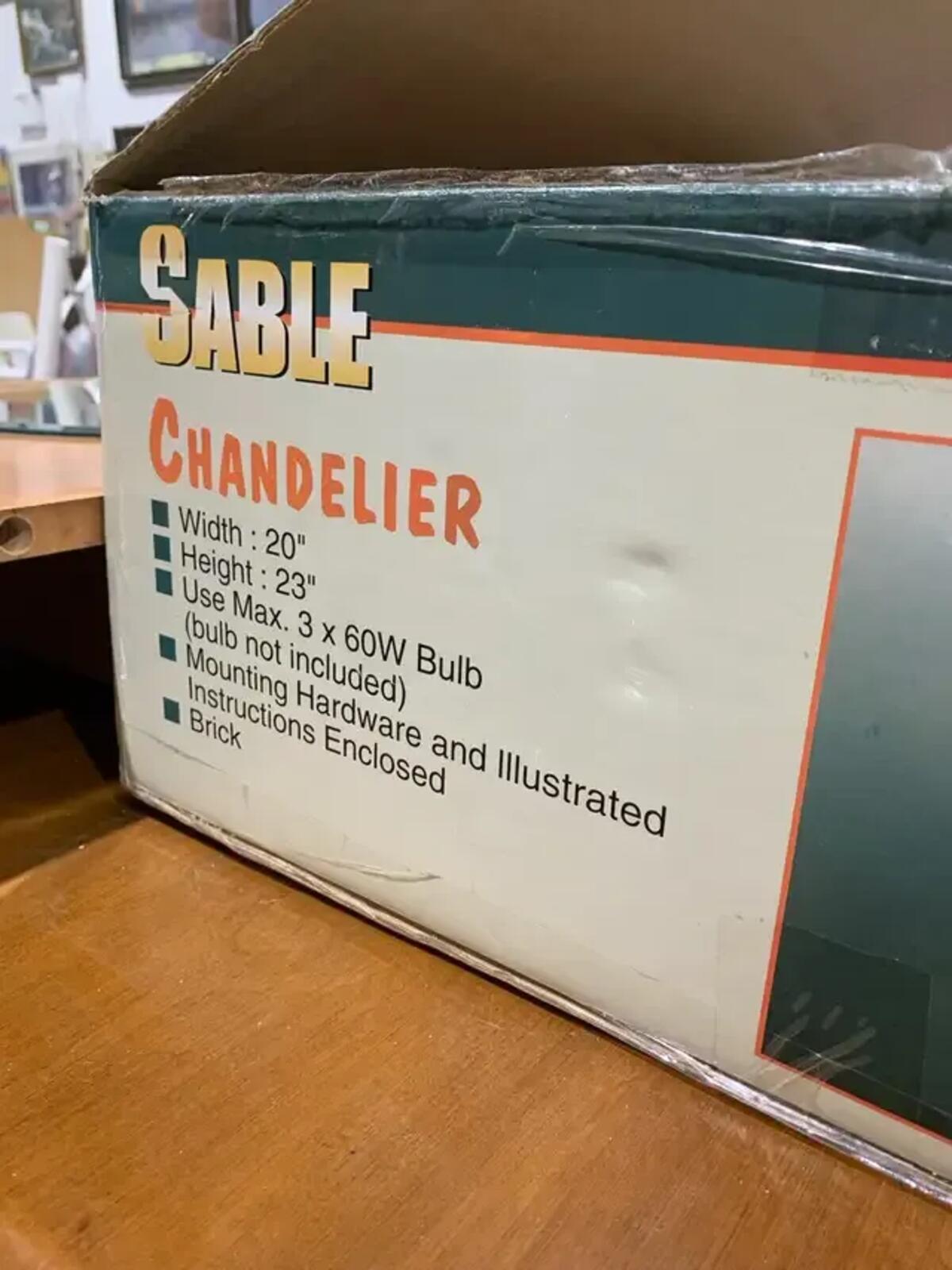 Sable Chandelier - New and Boxed
