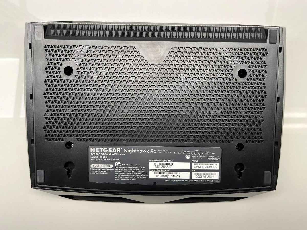Routeur WiFi tri-bande Netgear Nighthawk X6 R8000 AC3200 3,2 Gbit/s