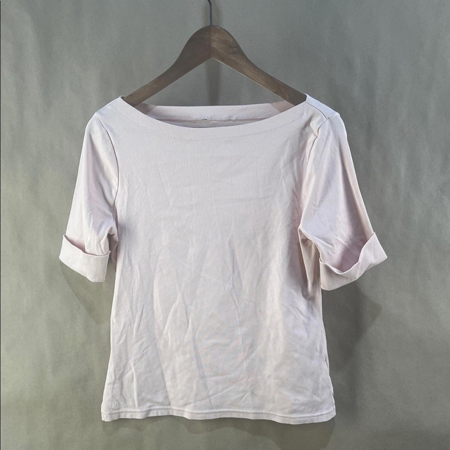 Ralph Lauren Women’s Light Pink Top (Size L)