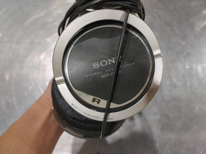 VINTAGE Sony Stereo Headphones MDR-XD200 Tested Working Retro Silver/Black Fair
