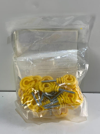Parmak Precision 530Y Yellow Easy Clip Wood Post Insulator for Polytape Polywire