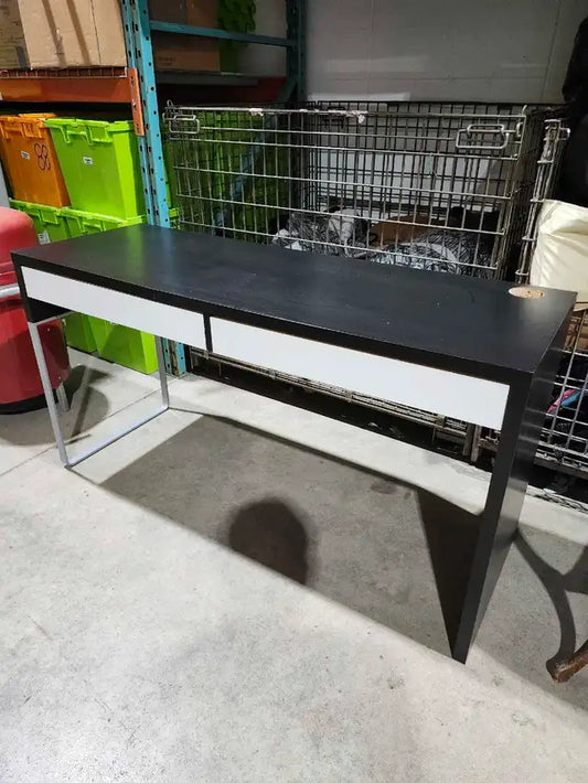 Ikea MICKE Desk - Black & White