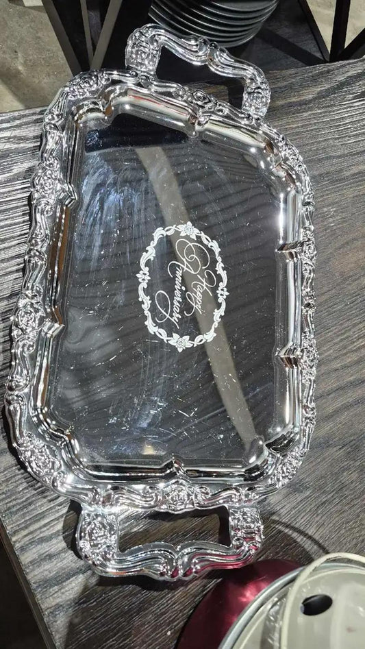 Anniversary Silver Plated Tray