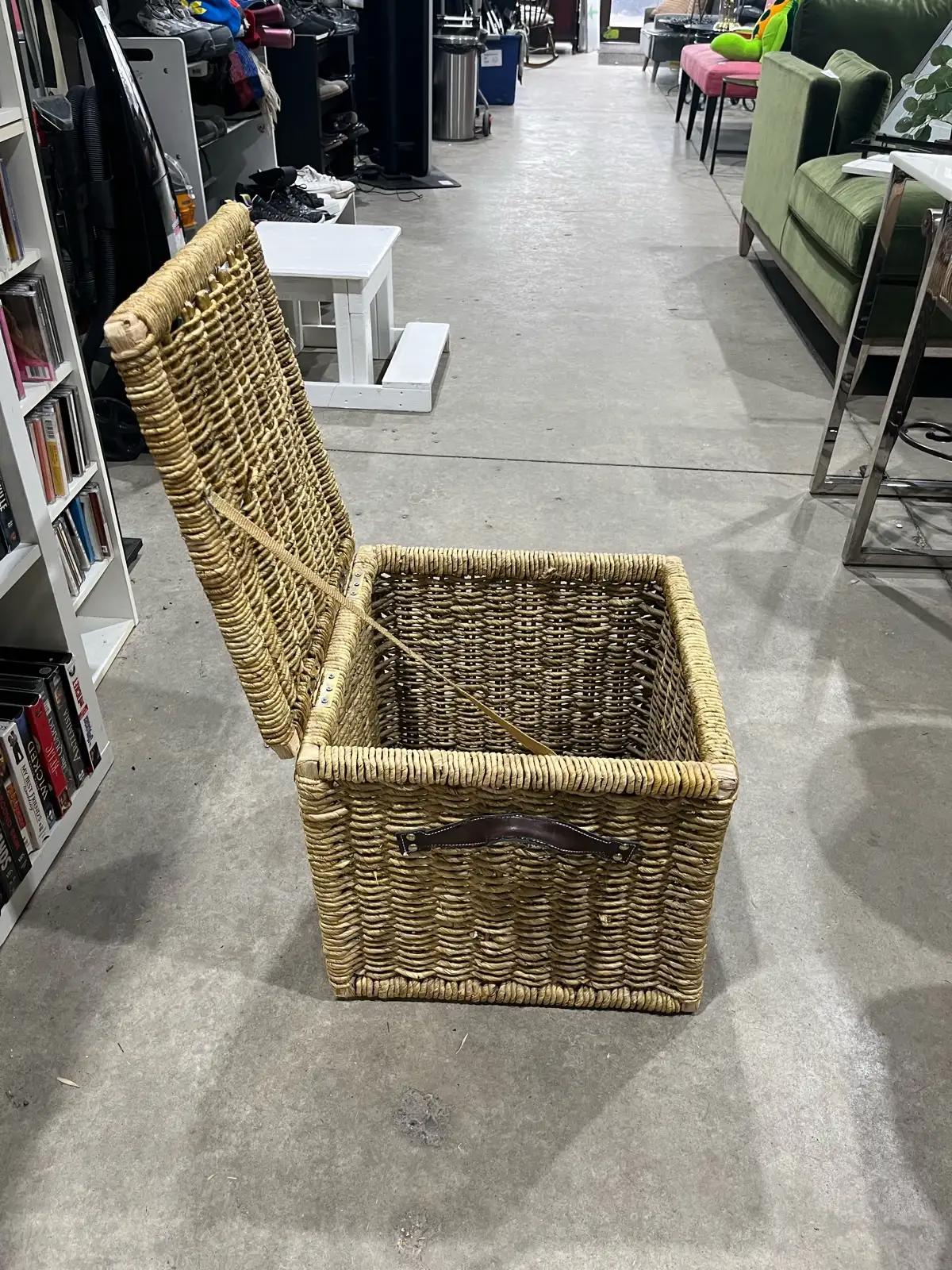 Wicker Storage Trunk