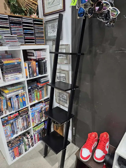 Leaning Ladder 4-Tier Wall Shelf