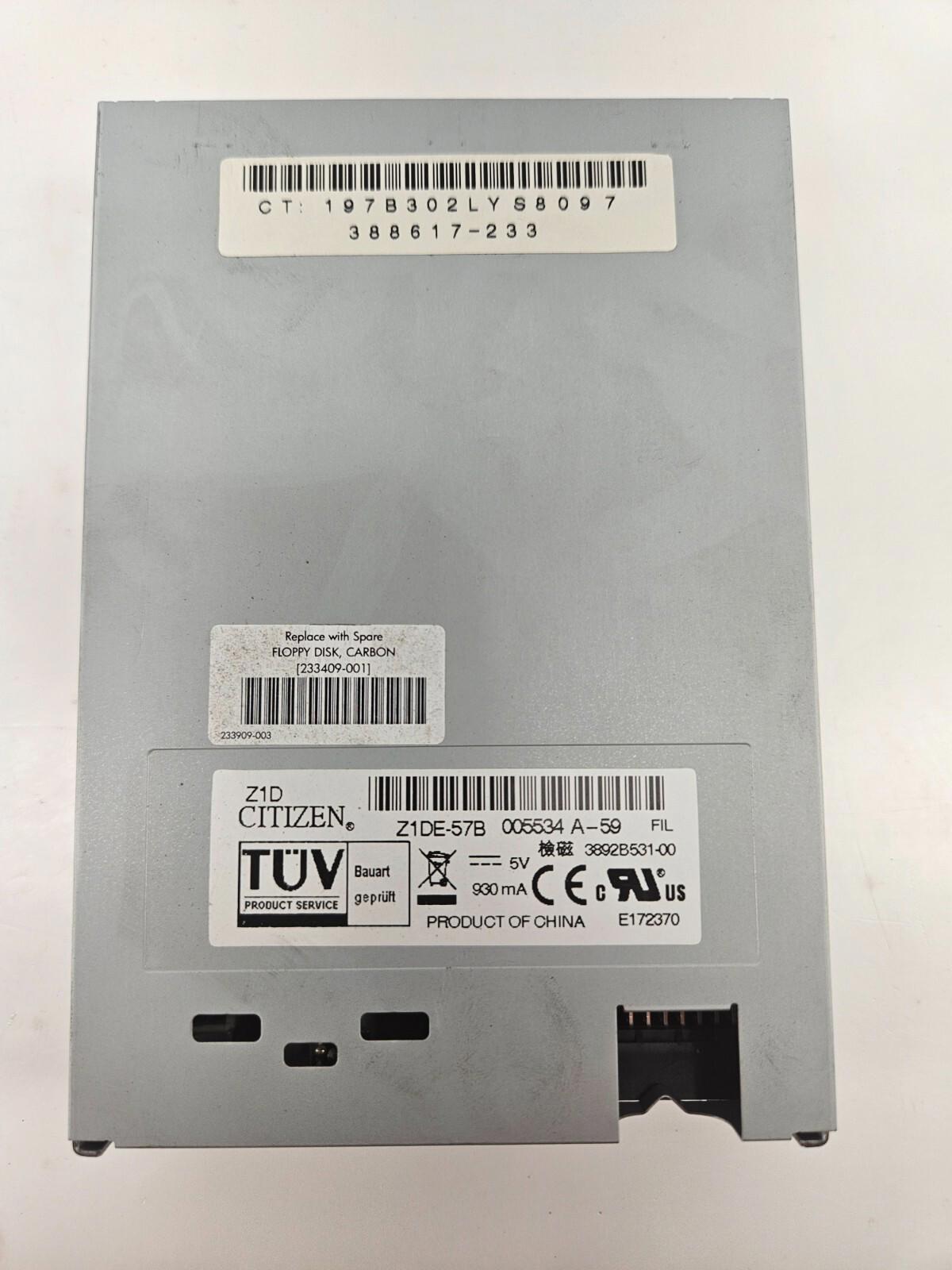 Serveur HP Proliant ML370 G4 Z1D Lecteur de disquette Citizen 233409-001