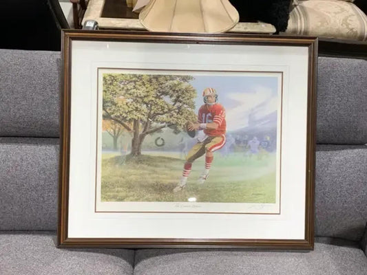 James Lumbers Joe Montana Lithograph
