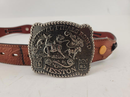NFR 1985 Hesston National Finals Rodeo Belt - A Vintage Rodeo Gem! 🤠🐂