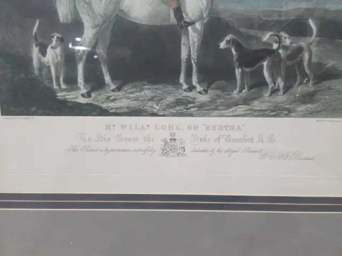 Encadré par M. Willm. Long sur le tableau gravé de Bertha