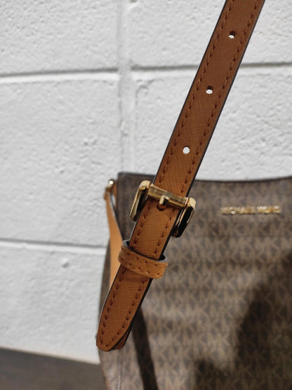 MICHAEL KORS Shoulder Bag PVC BRW Allover Pattern