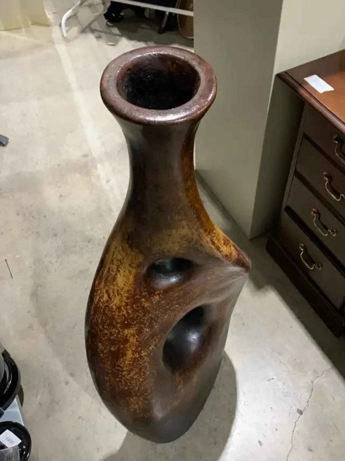 Large 45” Earth Toned Vase