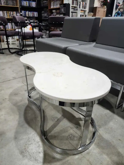 Hauser Stone Top/Chrome Tables - 6 Available