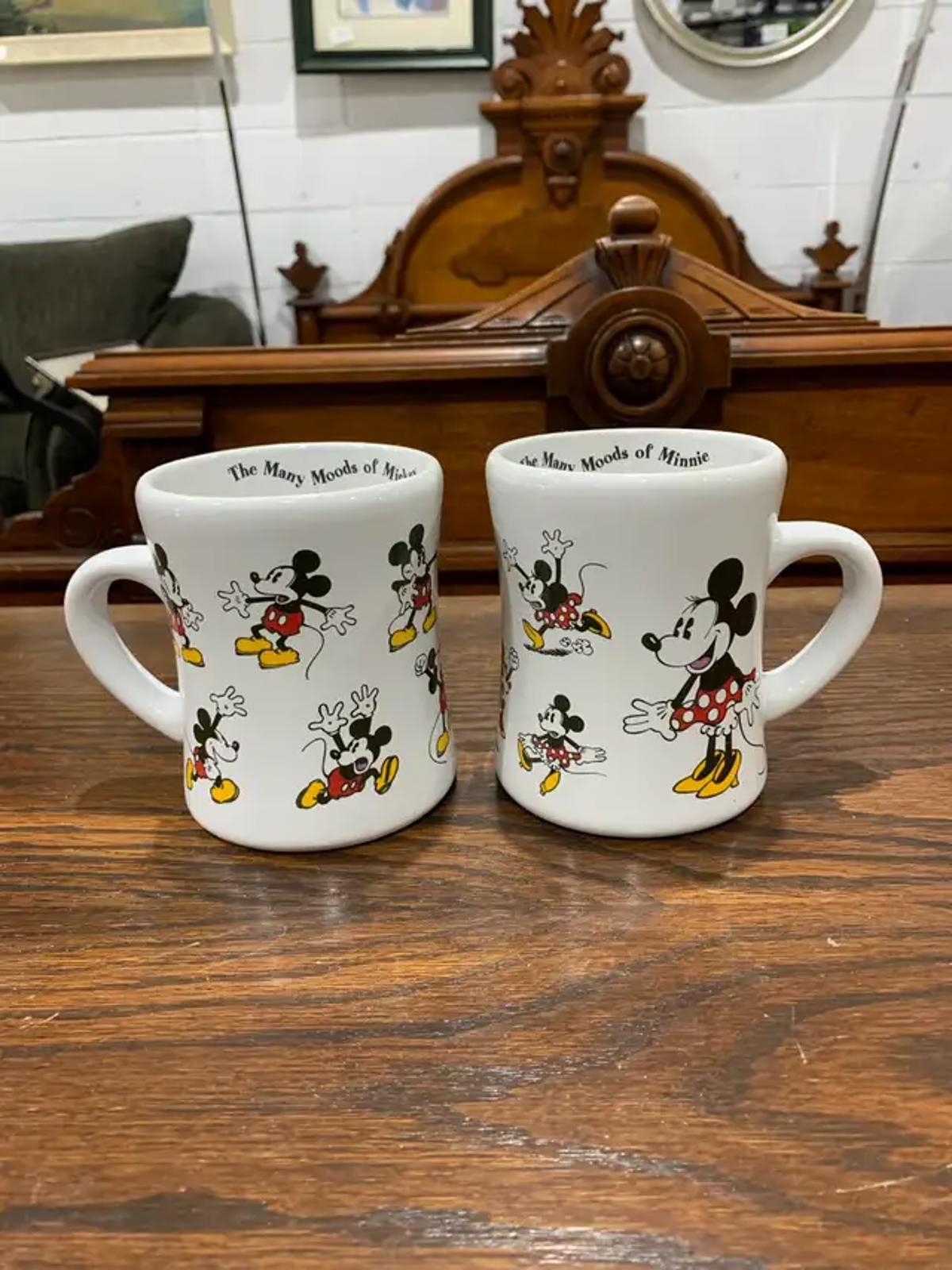 The Many Moods of Mickey and Minnie mugs - 2 sets available