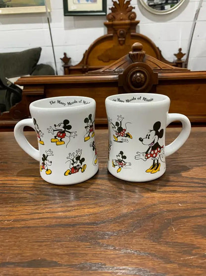 The Many Moods of Mickey and Minnie mugs - 2 sets available