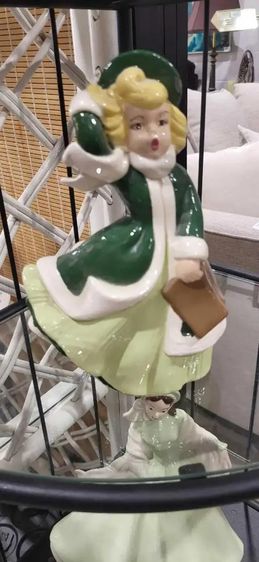 Atlantic Mold Ceramic Figurine - Christmas Caroler 9.5inch