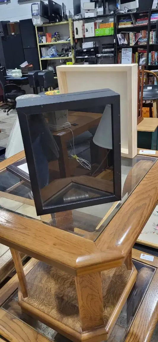 Black Shadow Box Frame 9' x 10' - 3 Available