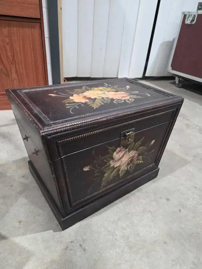 Vintage Painted Floral Storage Chests