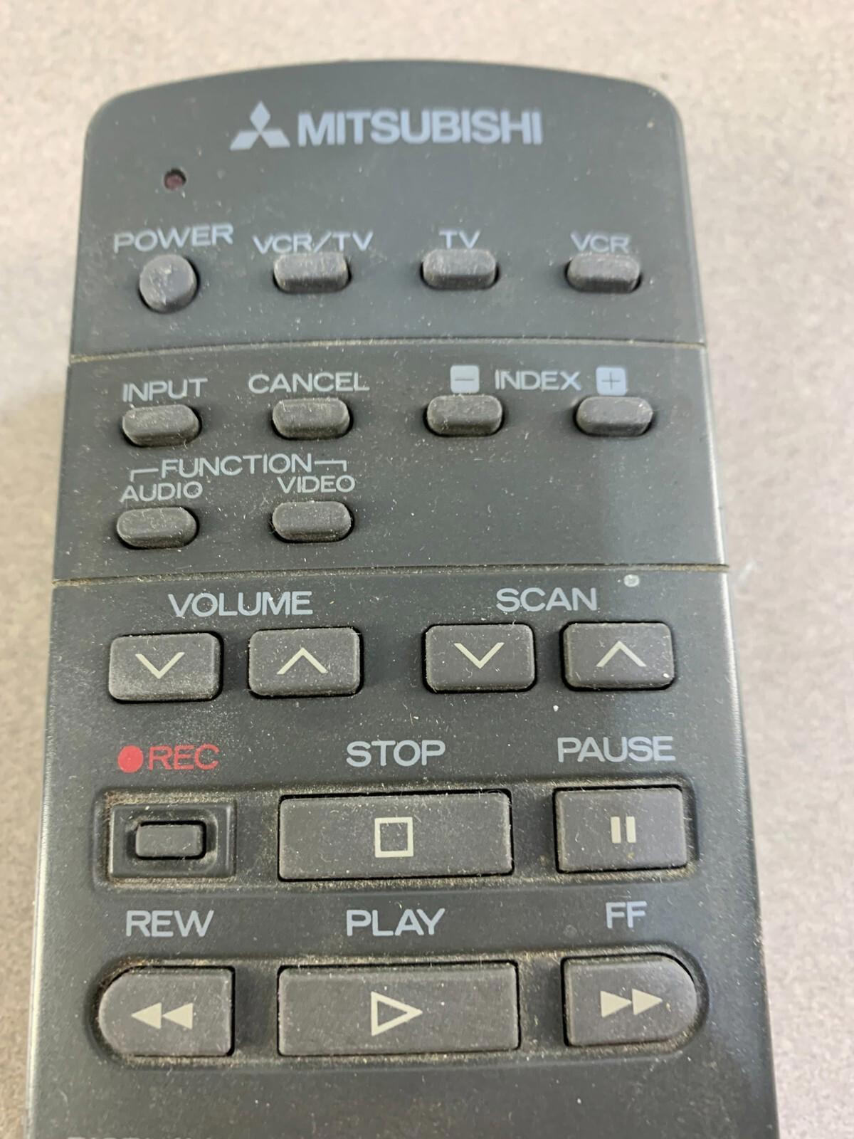 Mitsubishi VCR TV VHS Player Remote Control w/Jog Wheel Dial Shuttle
